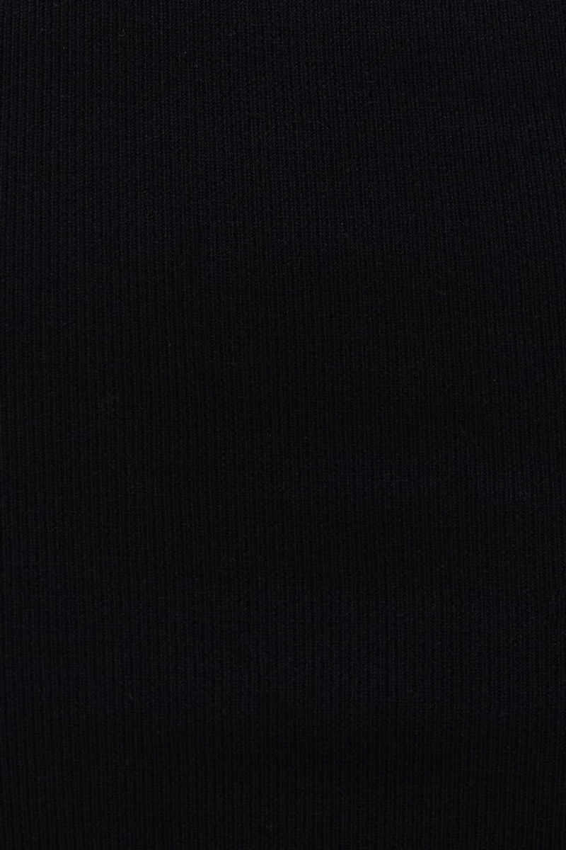 Sleeveless Turtleneck Mini Sweater Dress