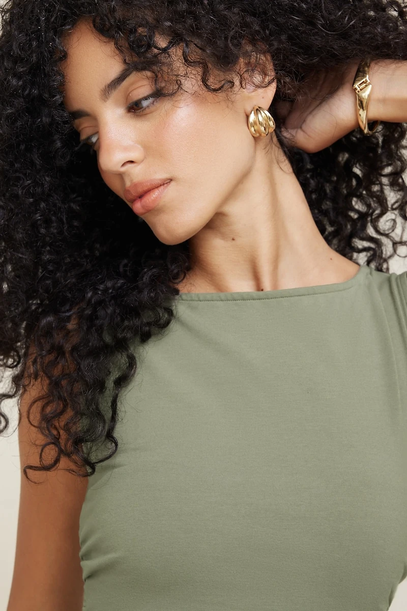 Minirobe froncée en jersey Katia