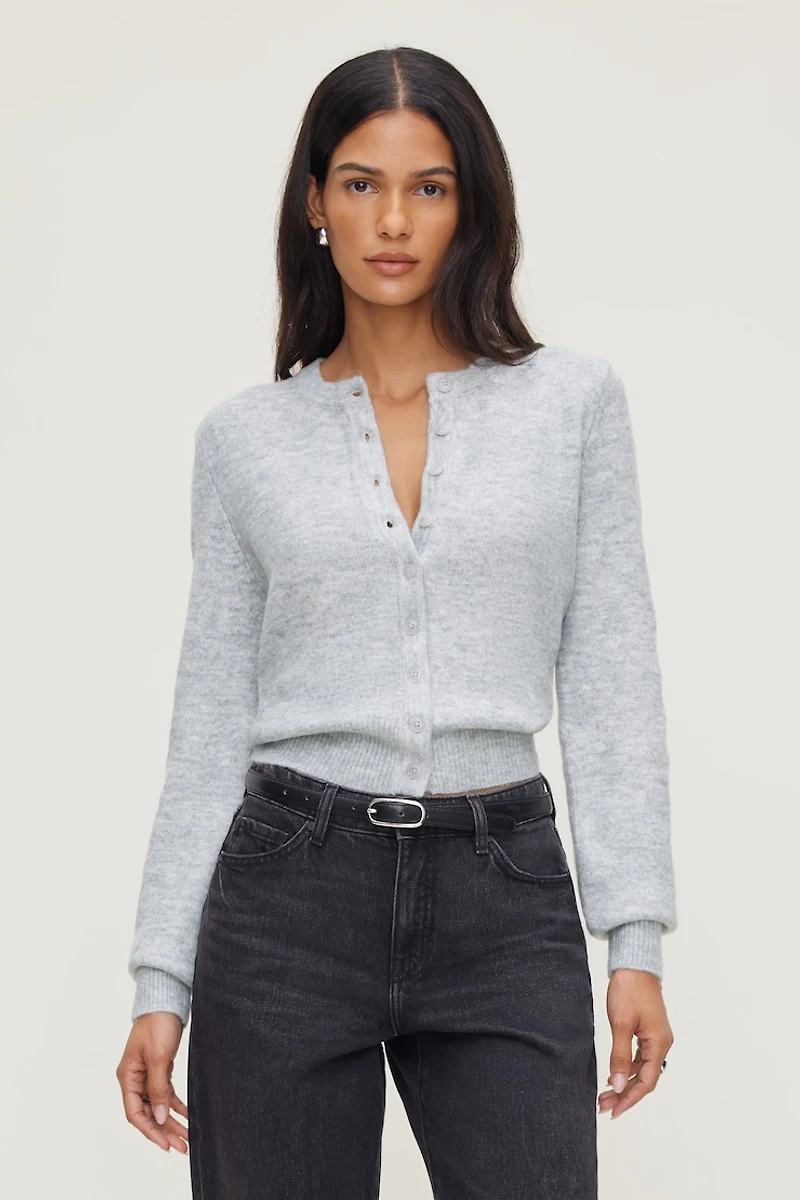 Cardigan à col rond Rebecca