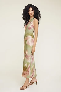Liora Satin Maxi Slip Dress