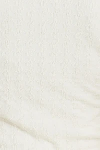 Textured V Neck Flyaway Vest