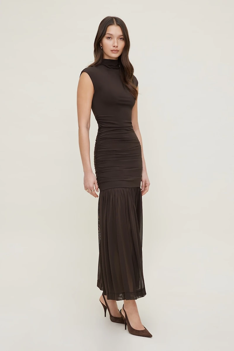 Sculpt Mix Media Mermaid Maxi Dress