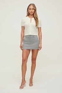 Josefine Pinstripe Mini Skort