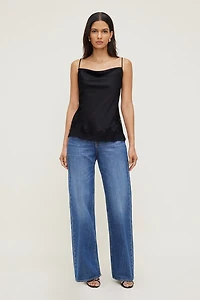 Madi Lace Satin Cami Top