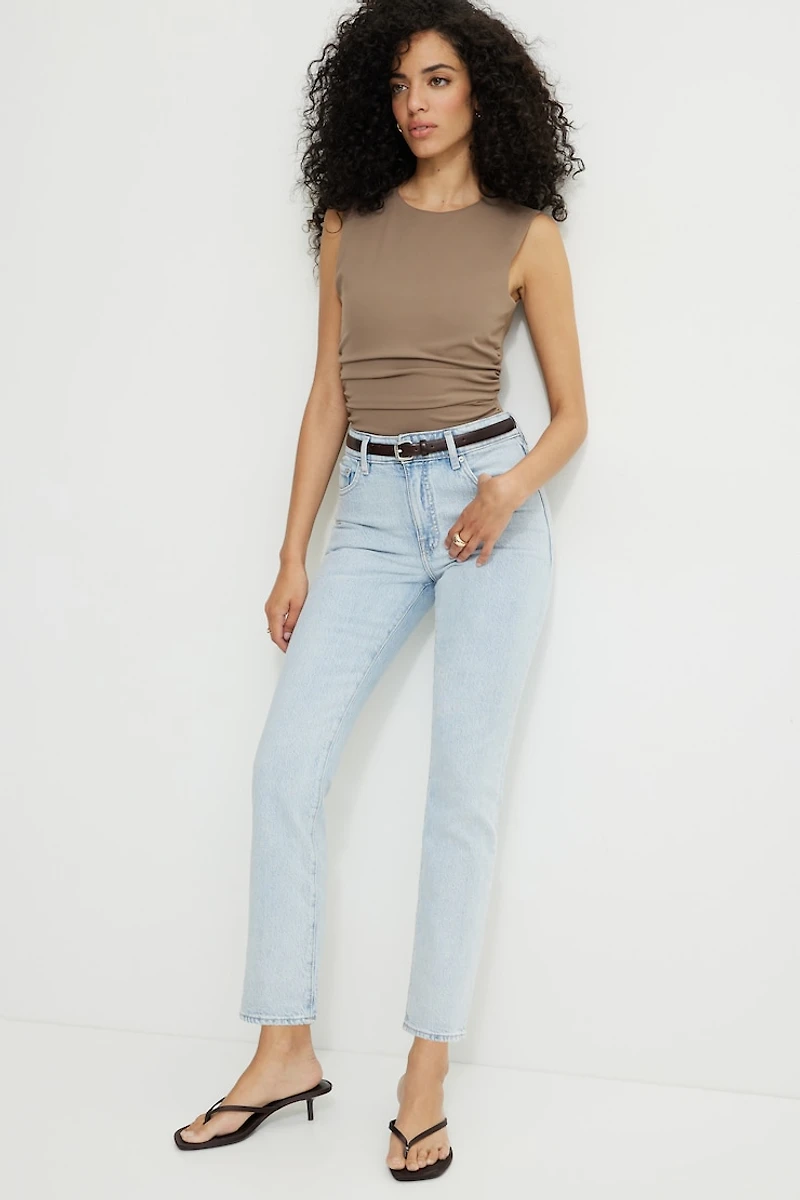 Frenchie High Rise Slim Leg Jeans