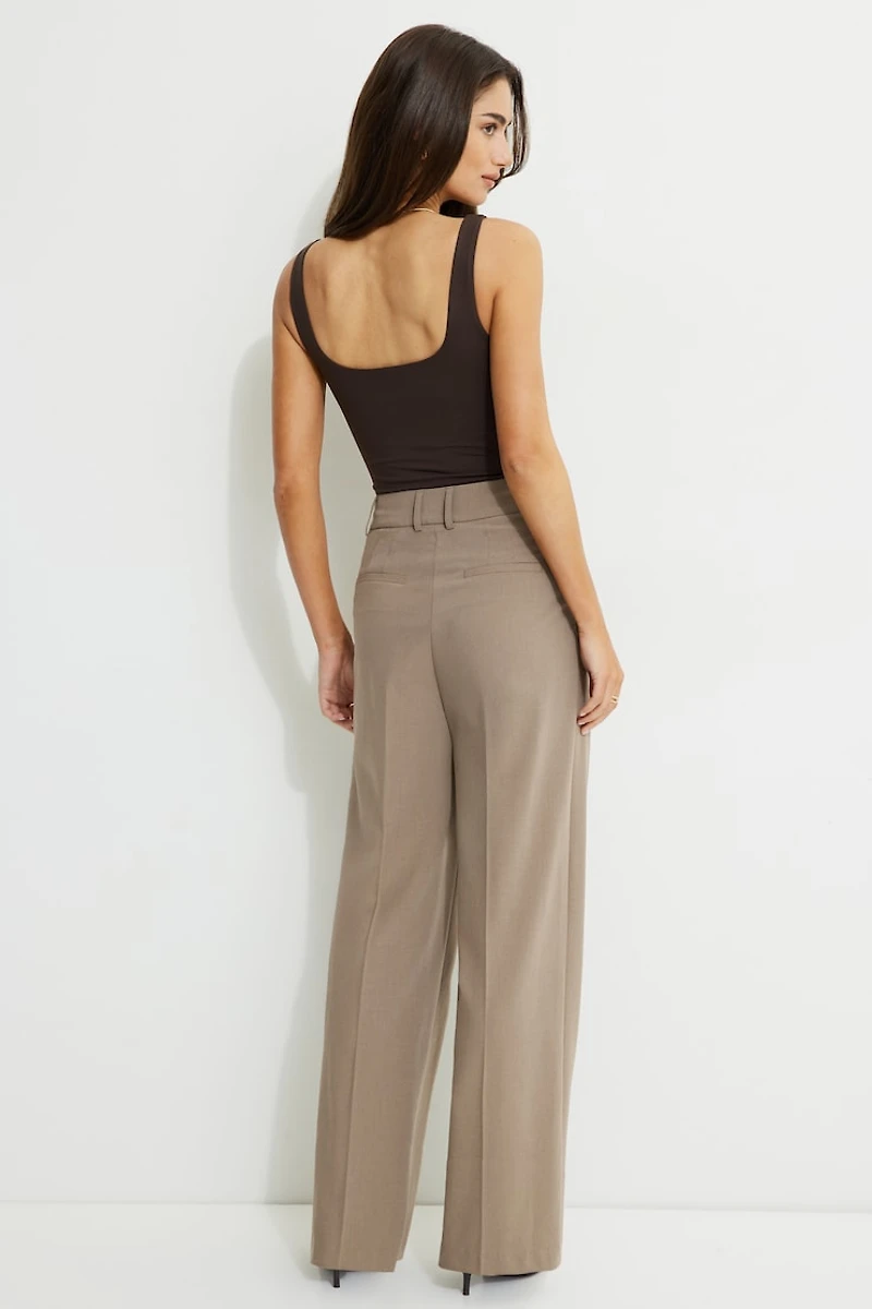 Sofia Pleated Straight Leg Pants