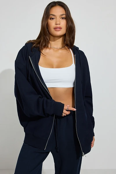 SoftTerry Oversized Zip-Up Hoodie