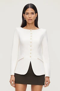 Boat Neck Ponte Blazer