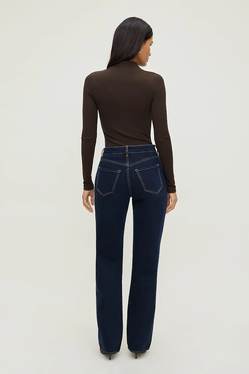 Mock Neck Long Sleeve Top