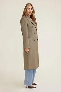 Oversized Double Breasted Wool Coat