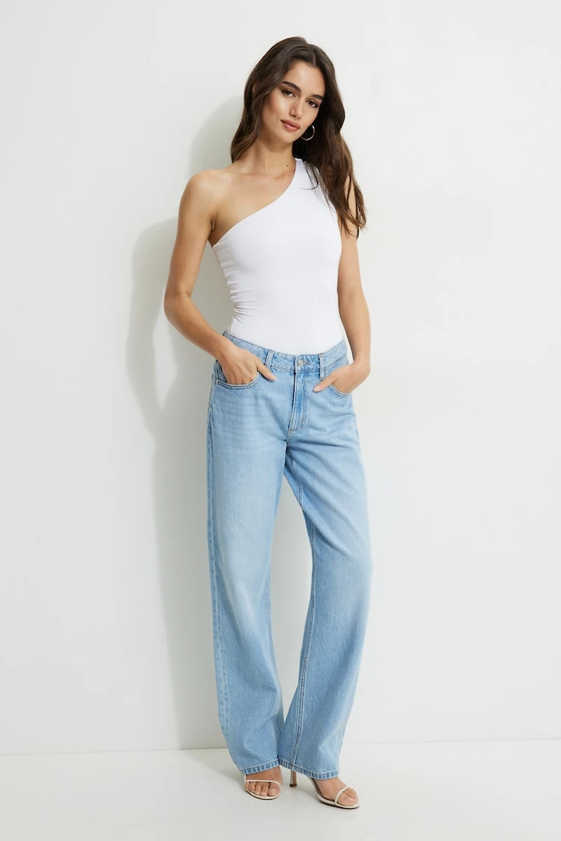 Justaucorps en jersey à épaule unique