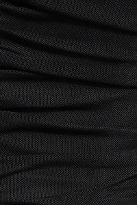 Draped Mesh Corset Top