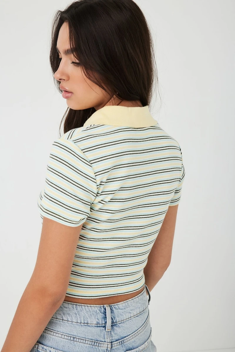LEVI'S Jenni Cropped Polo Top