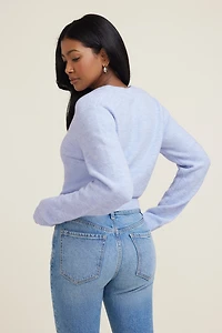 Cardigan à col rond Rebecca