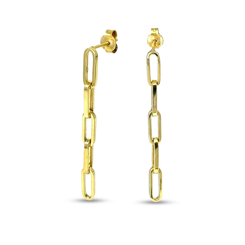 10K Yellow Gold Dangling Earrings