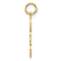 10K Yellow Gold "DAD" Charm - 25mm x 7mm