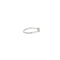 10K White Gold 0.10cttw Princess Cut Diamond Ring - 4