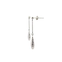 10K White Gold 35mm Earrings