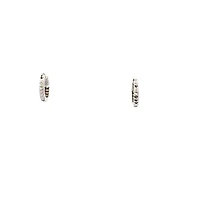 10K White Gold Huggie Earring