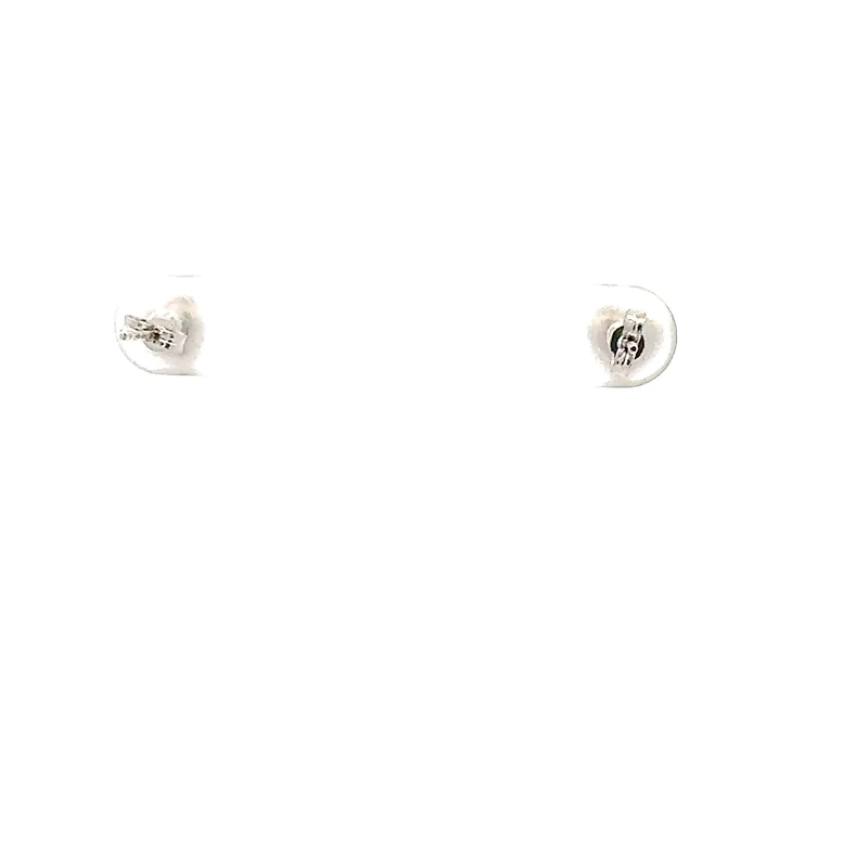 10K Delights White Gold Heart Shaped Stud Earrings