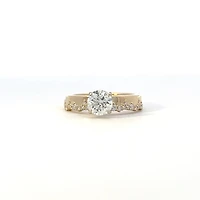 14K Yellow and White Gold 1.29cttw Canadian Diamond Ring - 4