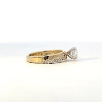 14K Yellow and White Gold 1.29cttw Canadian Diamond Ring - 4
