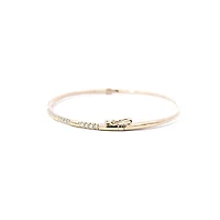 14K Yellow Gold Diamond Bangle