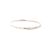 14K Yellow Gold Diamond Bangle