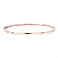 14K Rose Gold Diamond Bangle