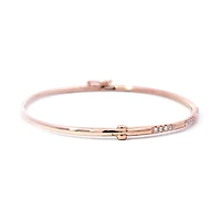 14K Rose Gold Diamond Bangle