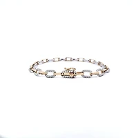 14K Yellow and White Gold Diamond Bracelet