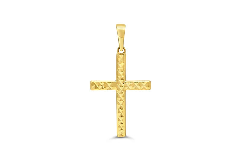 10K Yellow Gold Cross Charm