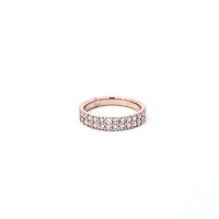 14K Rose Gold Diamond Band - / 5
