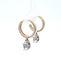 14K Yellow and White Gold 1.58 cttw Lab Grown Diamond Earrings