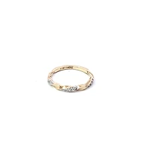10K Yellow Gold 0.05 cttw Diamond Band
