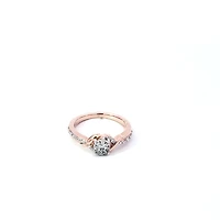10K White and Rose Gold 0.19 cttw Diamond Ring