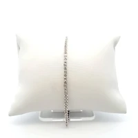 10K White Gold 0.66 cttw Diamond Tennis Bracelet
