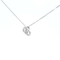 10K White Gold cttw Diamond Pendant