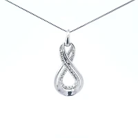 10K White Gold cttw Diamond Pendant