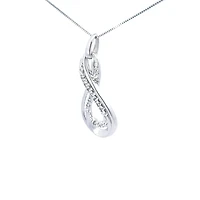 10K White Gold cttw Diamond Pendant
