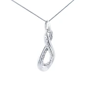 10K White Gold cttw Diamond Pendant