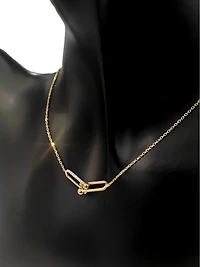 14K Yellow Gold 0.11 cttw Diamond Pendant