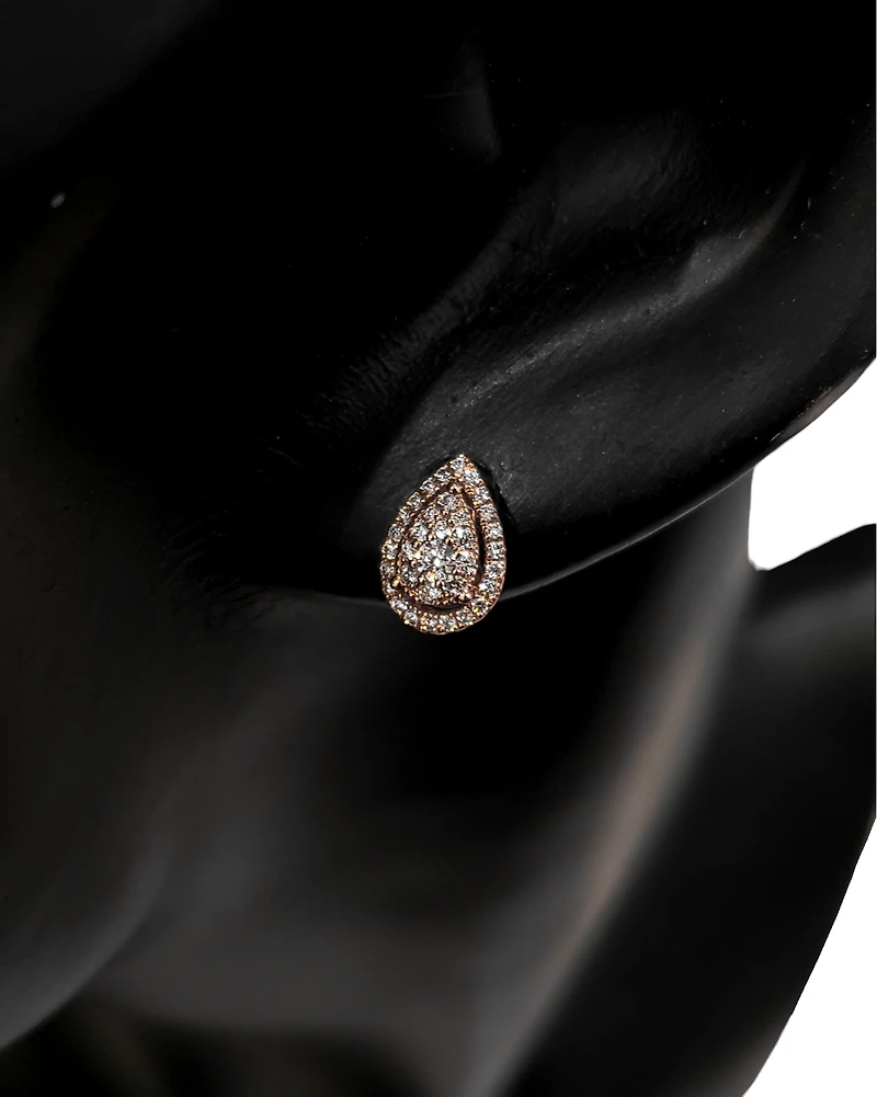 14K Rose Gold 0.30 cttw Diamond Earrings