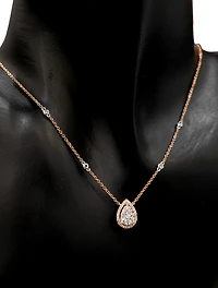 14K Rose Gold 0.33 cttw Diamond Pendant