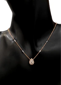 14K Rose Gold 0.33 cttw Diamond Pendant