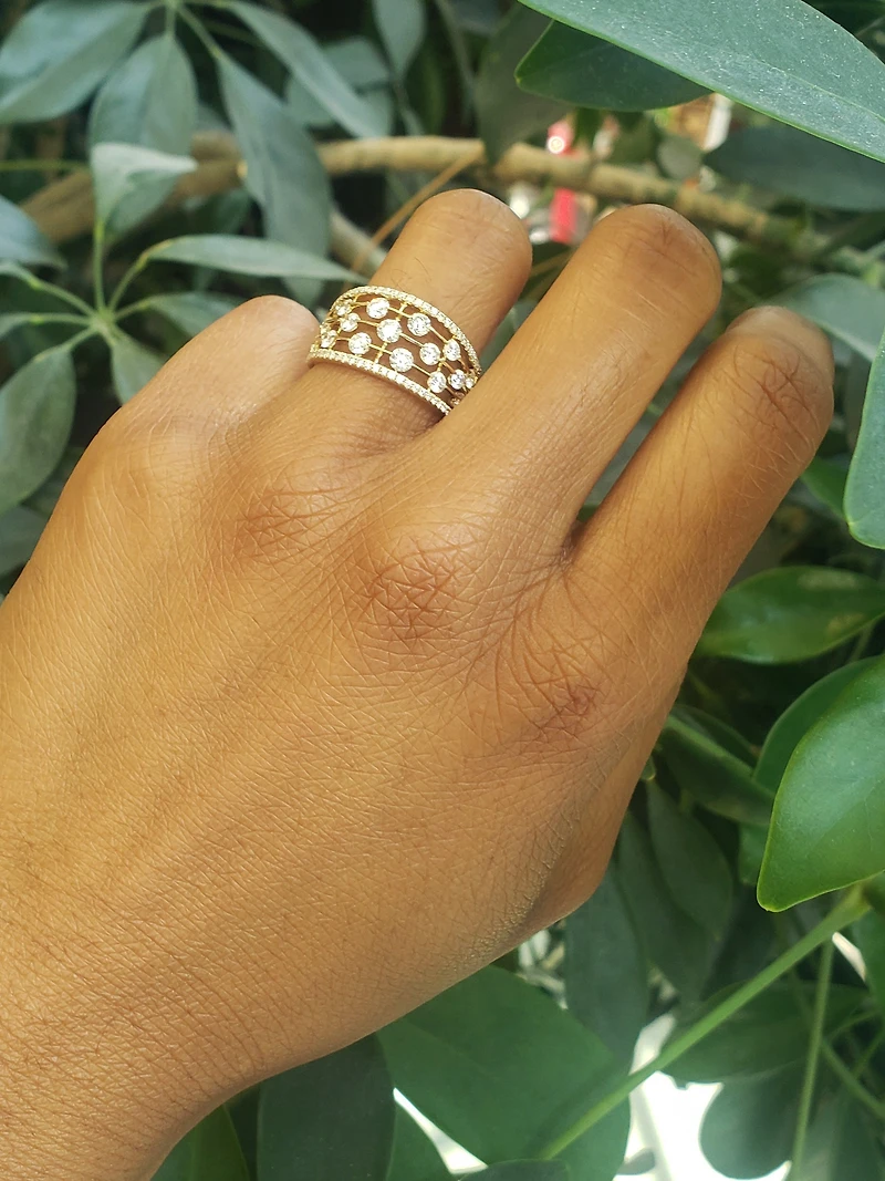 14K Yellow Gold 1.20 cttw Diamond Ring