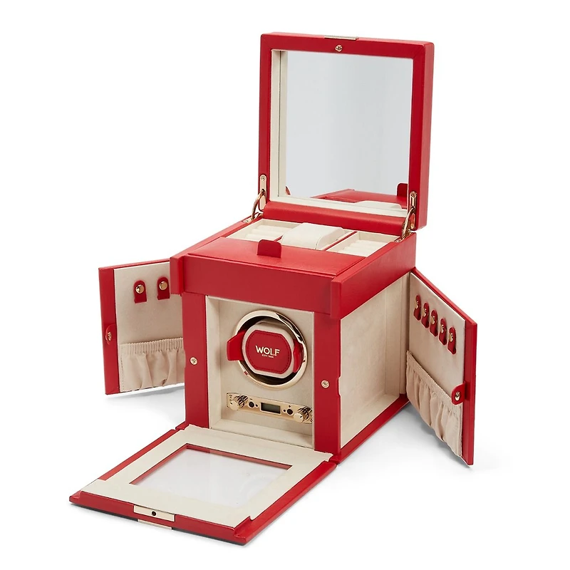 Palermo Single Watch Winder with Jewelry Storage