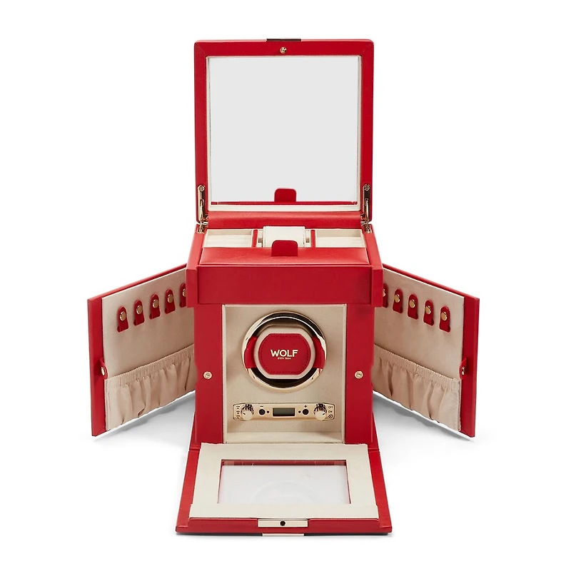 Palermo Single Watch Winder with Jewelry Storage