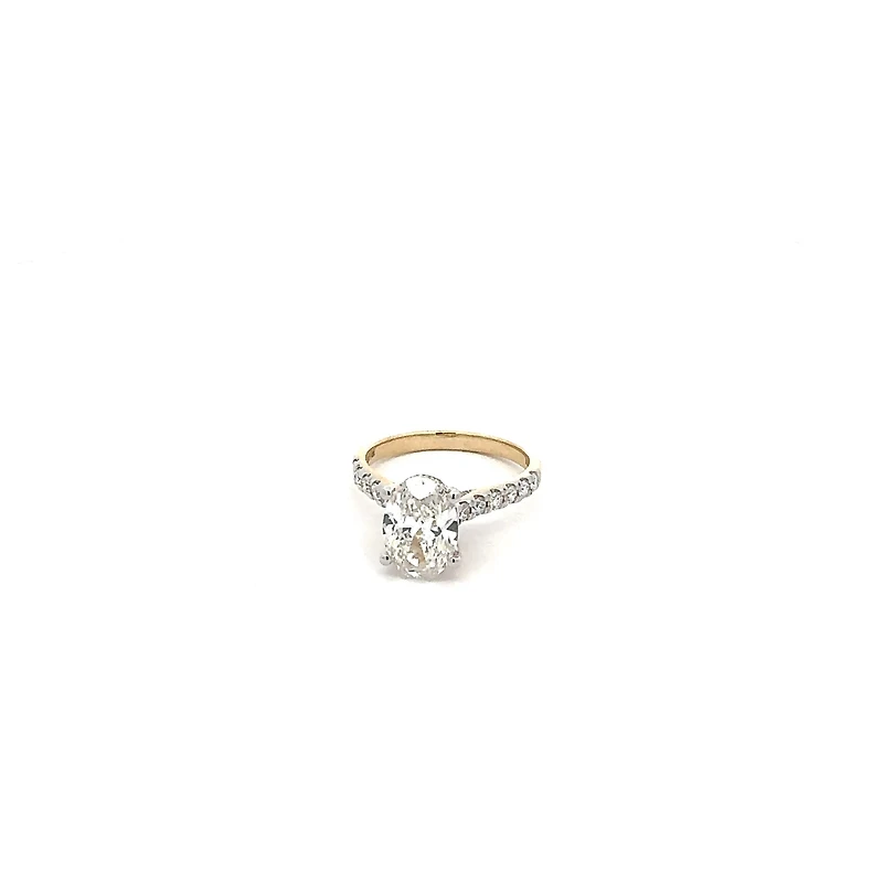 14K Yellow Gold 2.50 cttw Lab Grown Diamond Engagement Ring - 6.5 4.5 /