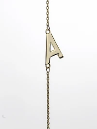 10K Initial Pendant - Letter A / Gold